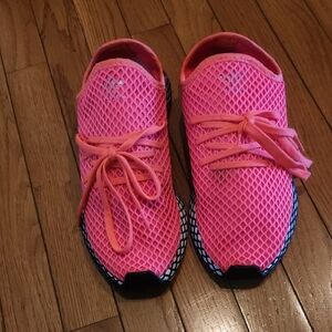 Adidas Deerupt Turbo. Size 9.5. Men's. Pink. Like New